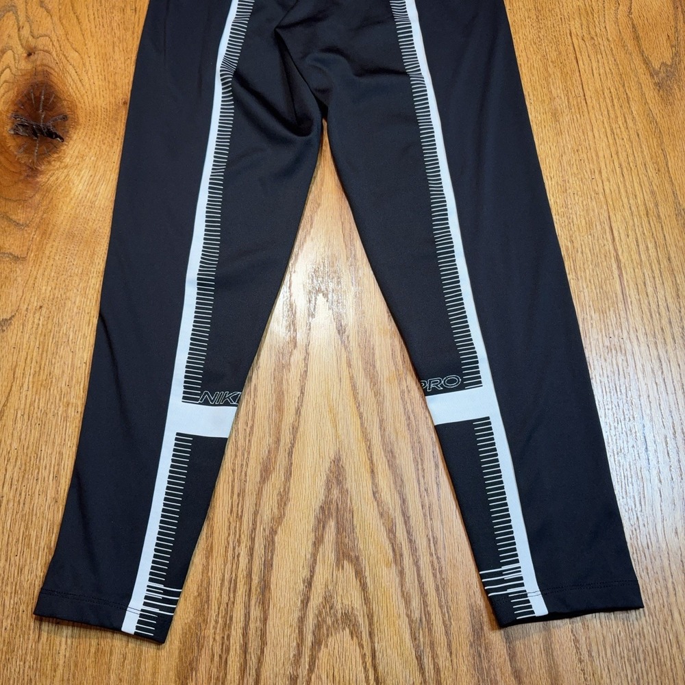 NIKE PRO Dri Fit Activewear Training Pants Womens XS Leggings Athletic U5770-010 - Picture 9 of 9